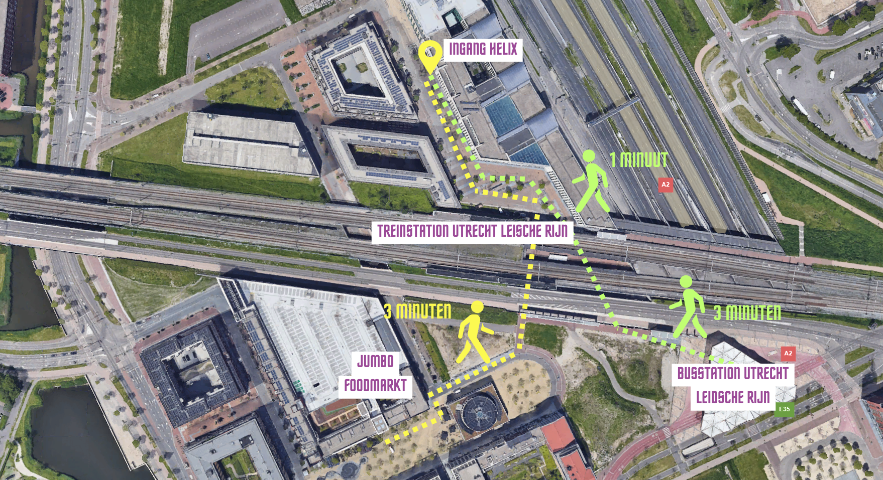 Looproutes naar Helix Looproutes naar Helix