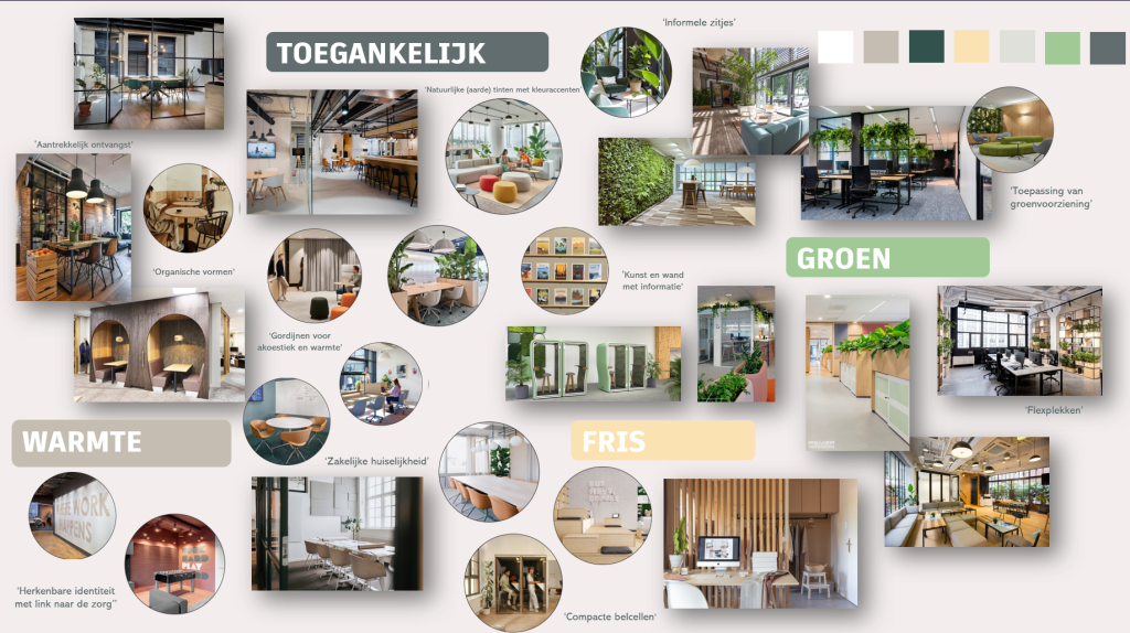 Moodboard Huisartsenalliantie Amsterdam | Inrichtingsadvies door Aestate